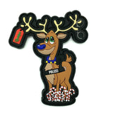 Blue Nose Rudolph Rubber Patch