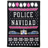 Pink Police Navidad textile patch
