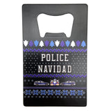 Police Navidad bottle opener