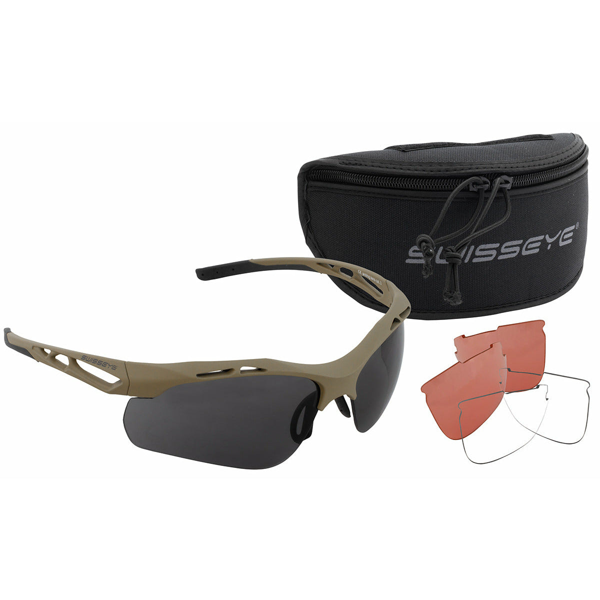 SwissEye® Tactical Attac shooting glasses brown